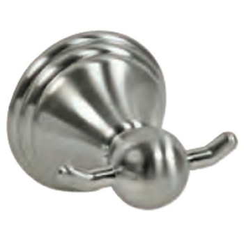 Double Robe Hook -Bell Style -Brushed Nickle