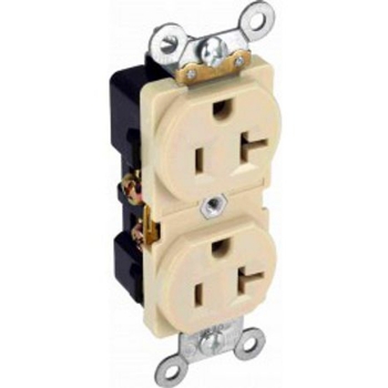 20A Tamper Proof Commercial Receptacle Ivory