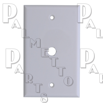 Coax Wall Plate Less Connection White