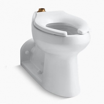 Kohler Floor Mounted Back Outlet Top Spud Toilet -ADA Height