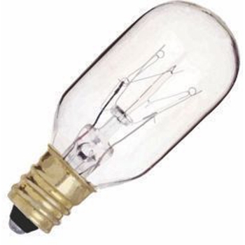 15W Clear Exit Light Bulb Candelabra Base