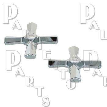 Union Brass* Replacement Cross Handles - Pair Hot &amp; Cold