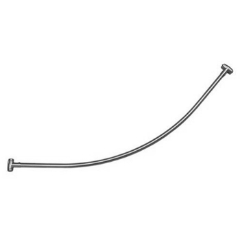 60&quot; Contoured Shower Rod Assembly -SS