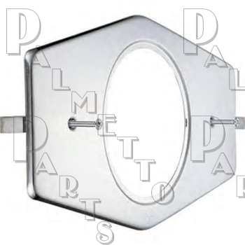 Smitty Plate with  5&quot; Hole -Polished Stainless Steel