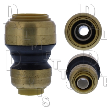 DISCONTINUED Coupling -Reducing -3/4INx1/2IN Poly PushFit