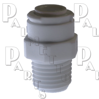 Polypropylene Male Connector 1/4IN Push x 1/4IN NPTF