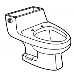 2006*, 2007* Lexington* Elongated Toilet Parts