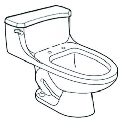 2092* Hamilton* One-Piece Toilet Parts