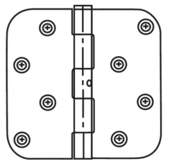 Steel Button Tip Hinge -Benchmark Hole Pattern