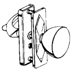 Latch w/ Knob Handle &amp; 3&quot; Hole Centers