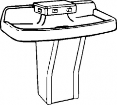 Bradley Obsolete<BR>Terrazzo Multi-Fount Parts