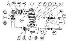 Lever &amp; Twist Waste Parts