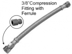 Lavatory Supply Lines -3/8&quot;OD x 3/8&quot; Compression