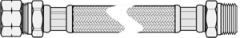 Braided Stainless Steel MIP x FIP