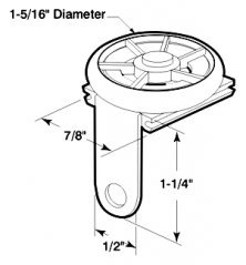 Rollers -1-5/16&quot; Wheel