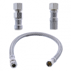 Lavatory Supply Lines -3/8"OD x 3/8" Compression