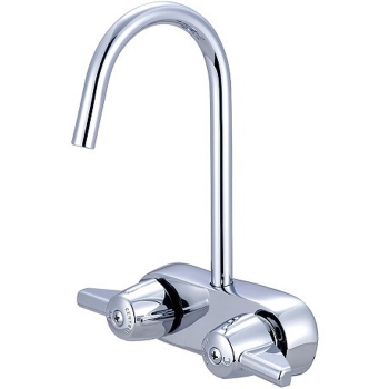Leg Tub Fitting w/ 6-7/8&quot; Gooseneck