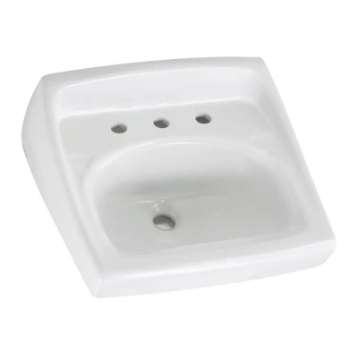 AS Wall Mount China Sink 20" x 18" 8" Centers -White