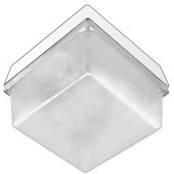 WFH 1200 12&quot; Sq 50W LED 120-277V White