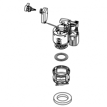 Kohler Dual Flush Valve Assembly for Veil One Piece Toilets