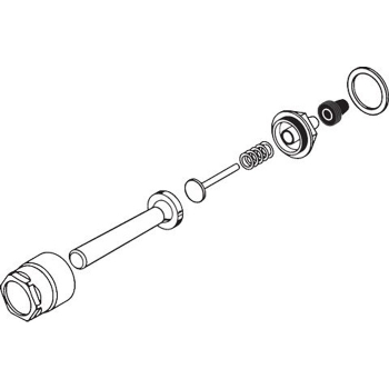 Sloan Gem 2 Handle Assembly<BR>ADA Compliant -Chrome