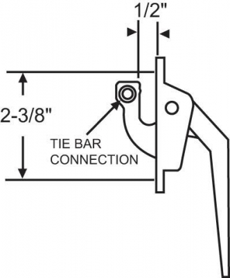 Dual Lock Handle Lower -Bronze