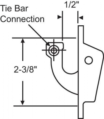 Dual Lock Handle Upper -Bronze