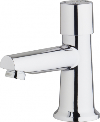 Chicago Faucet Deck-Mount Single Hole Metering Faucet