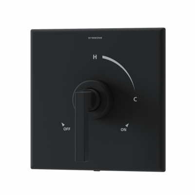 Symmons Duro Trim -Matte Black Less Diverter