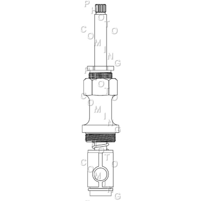 Royal Brass* Replacement Diverter Stem<BR>Rare