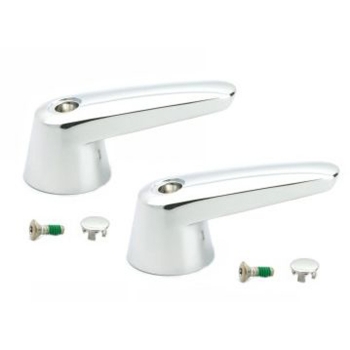 Moen* M-Dura* Commercial Chrome Lever Handles - Pair Hot &amp; Cold