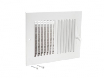 Two-Way Wall/Ceiling Grill 14&quot; x 8&quot; -White