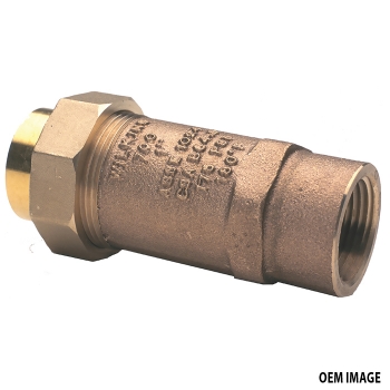 Dual Check Valve 1/2&quot; FIP Union x 1/2&quot; FIP Lead Free