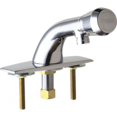 CF Deck-Mount Metering Faucet w/ 4" Deck plate