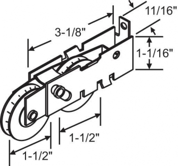 1-1/8 Tandem Roller