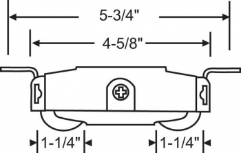 Sliding Glass Door 1-1/4 Steel Roller