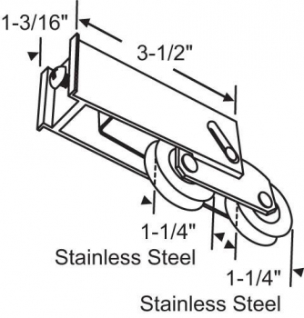 1-1/4 SS Tandem Roller