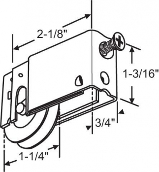 1-1/4&quot; Sliding Glss Door Roller