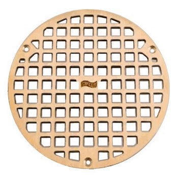 JR Smith Floor Drain Grate<BR>5-1/2&quot; OD<BR>Plain Brass