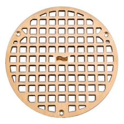 JR Smith Floor Drain Grate<BR>5-1/2" OD<BR>Plain Brass