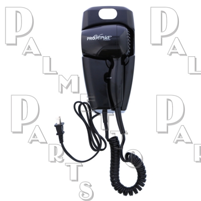 Hair Dryer -Wall Mount -Black