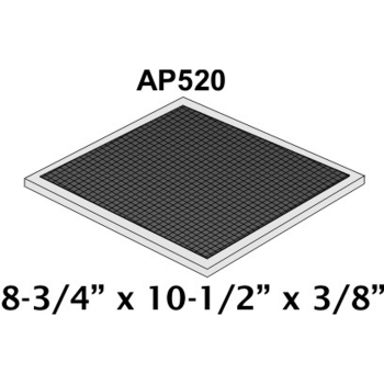 Charc Filter 7.5&quot; x 7&quot; x 3/8&quot;