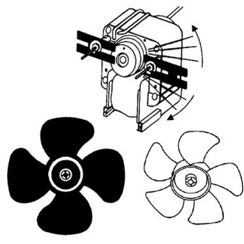 2 Speed Range Hood Motor &amp; Blades (2)