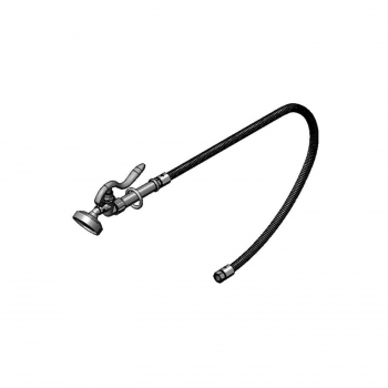 Spray Assembly, 44&quot; Flex Stainless Steel Hose, Self-Closing Angled Spray Valve