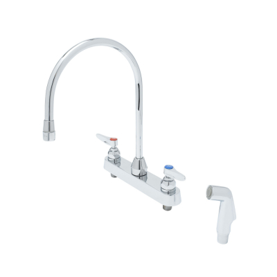 T&S 8" Workboard w GN & Side Spray