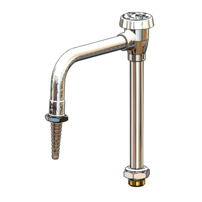 T&S Swivel/Rigid Gooseneck w Vacuum Breaker, Serrated Tip