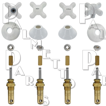 American Standard* 4 Valve Repair Kit w/Porcelain Handles