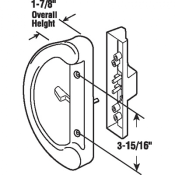 3-15/16&quot; Lock Set Black