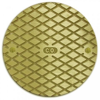 6&quot; Polished Brass Round Cast Cleanout Cover