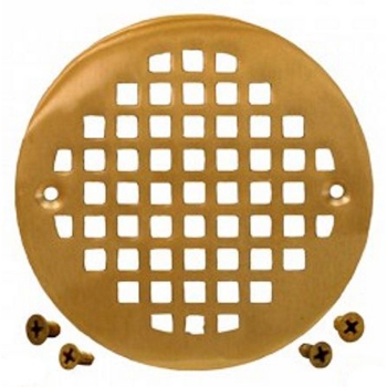 6&quot; Polished Brass Round Cast Coverall Strainer